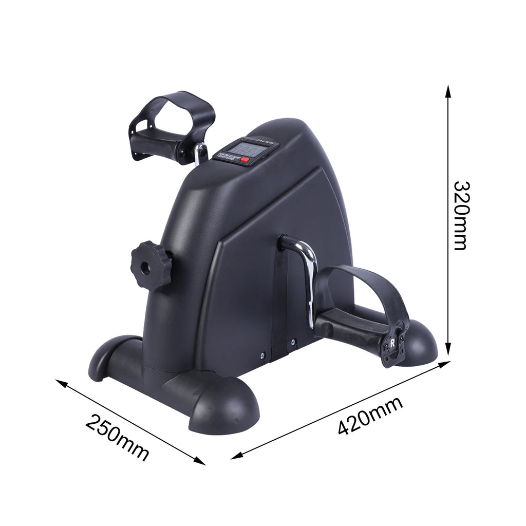 Stepper Exercise Bike LCD Screen Portable Multi-Function Foot Pedal Exerciser Peddler for Leg Arm and Knee Trainer Home Office