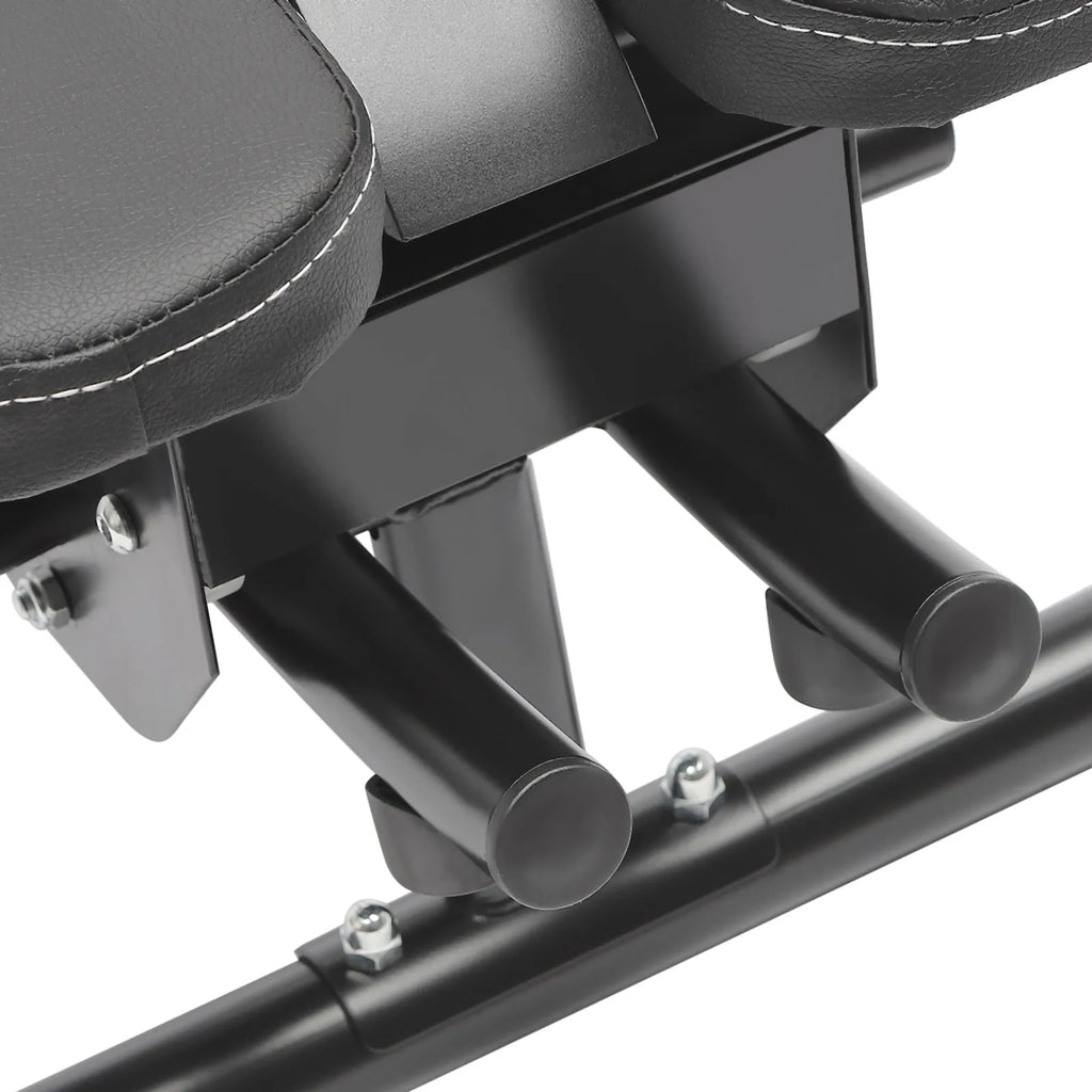 Ab Machine Foldable Abdominal Exercise Equipment Carbon Steel Foam ABS Black 3 Gears 0-180° Rotation LED Display Home Gym