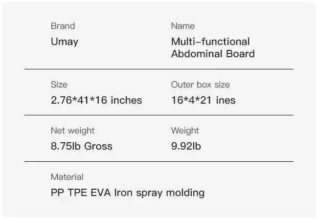 Umay Multifunctional Ab Exercise Board, Home Pilates Reformer for Abdominal and Core Strength Training
