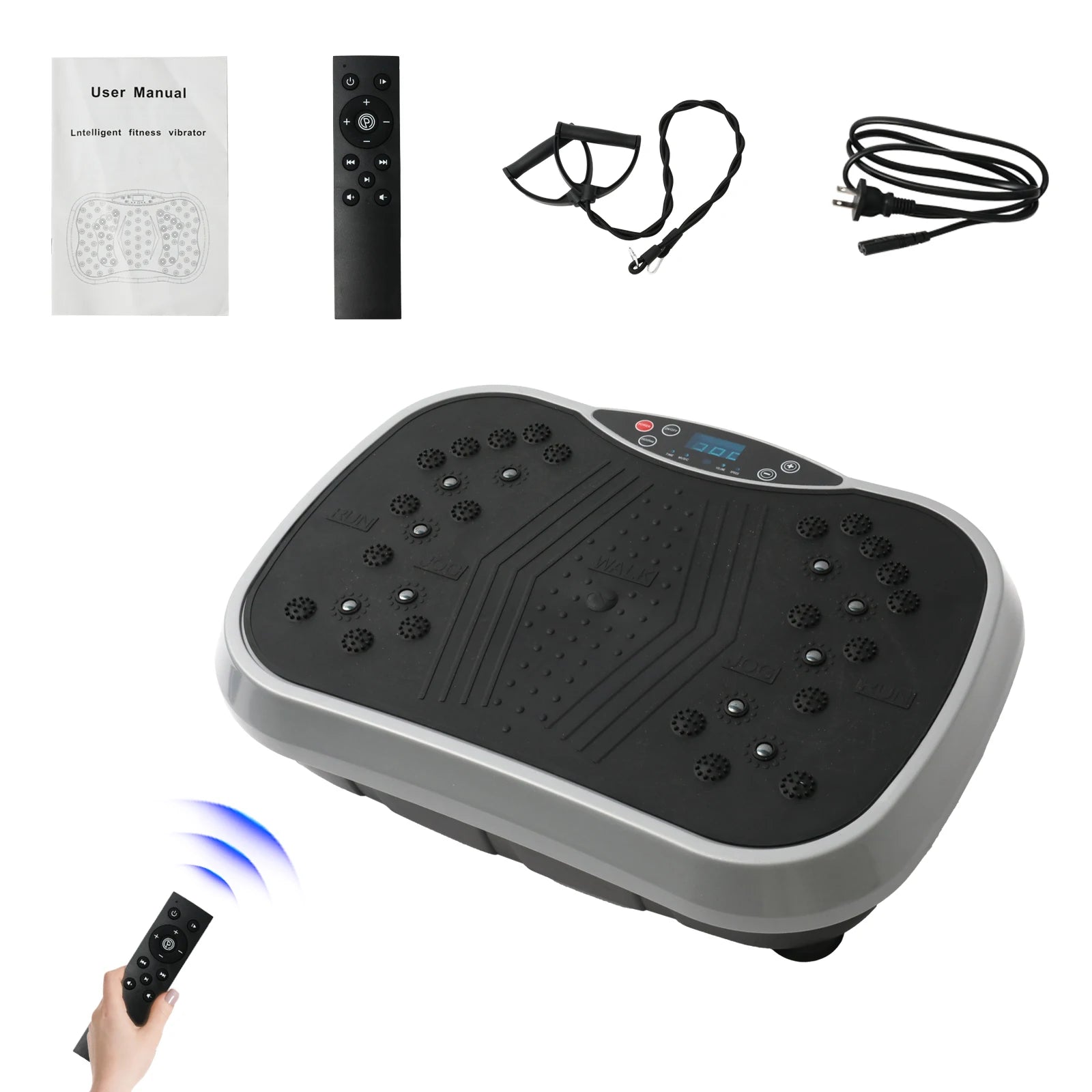 Vibration Plate Exercise Machine Fat-Burning Home Fitness Fat Slinger Shaping Whole Body Workout Portable Fitness Equipment