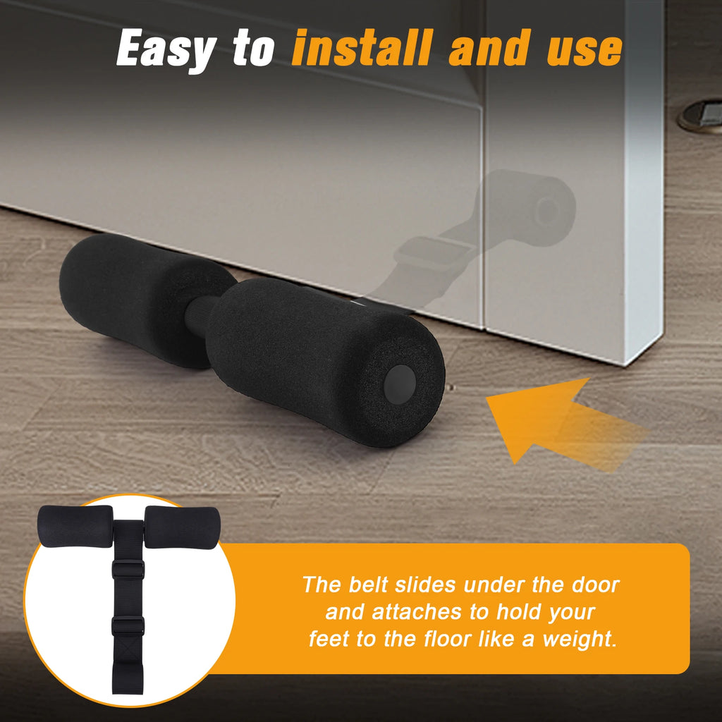 Adjustable Nordic Hamstring Curl Strap Washable Flexibility Leg Exercise Assisted Band for Home Knee Curler Abdominal Training