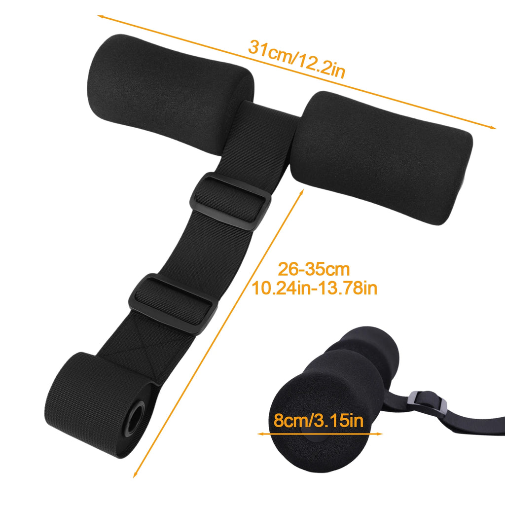 Adjustable Nordic Hamstring Curl Strap Washable Flexibility Leg Exercise Assisted Band for Home Knee Curler Abdominal Training