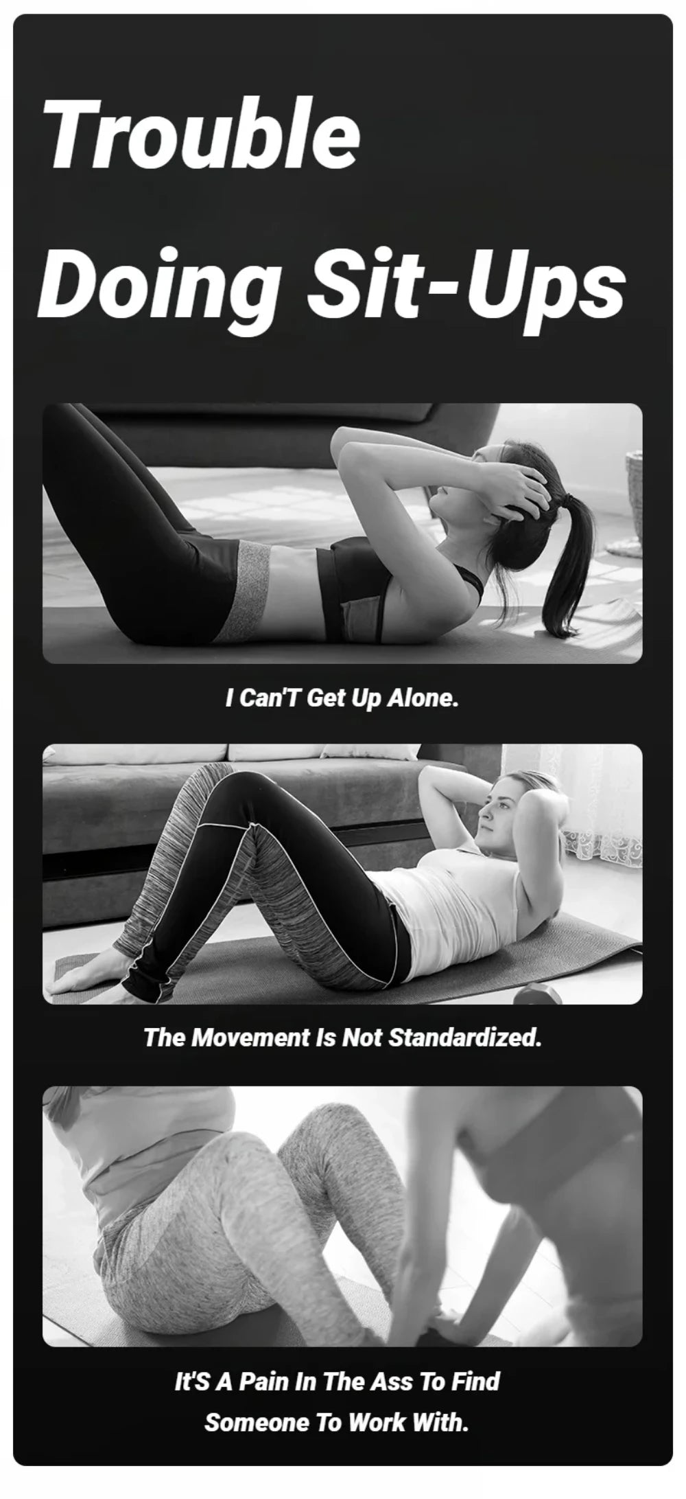 Adjustable Abdominal Sit up Equipment with Suction Cups Ankle Support Fitness Workout Sports Exercise Aids for Home Indoor Use