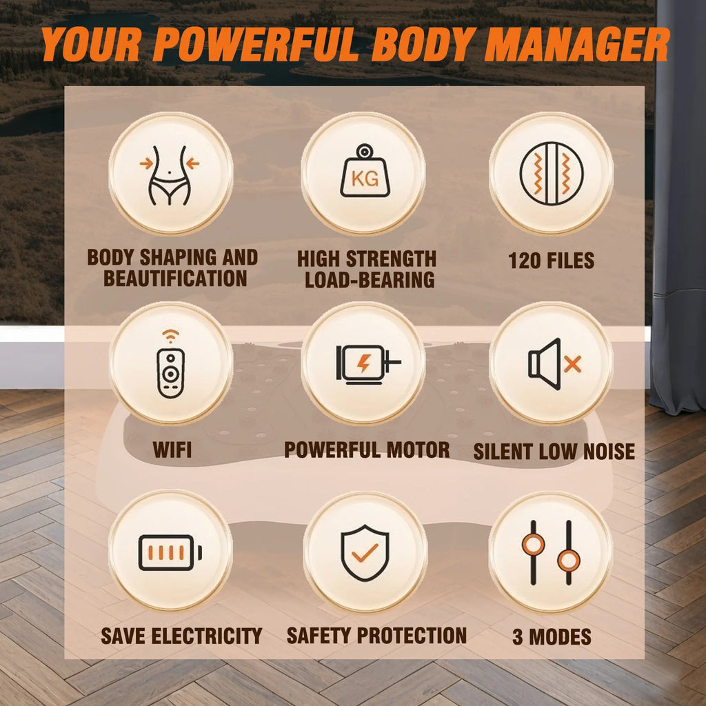 Full-Body Vibration Plate Exercise Machine Fitness Equipment Workout 330lbs Weight Loss with Resistance Bands Remote Control